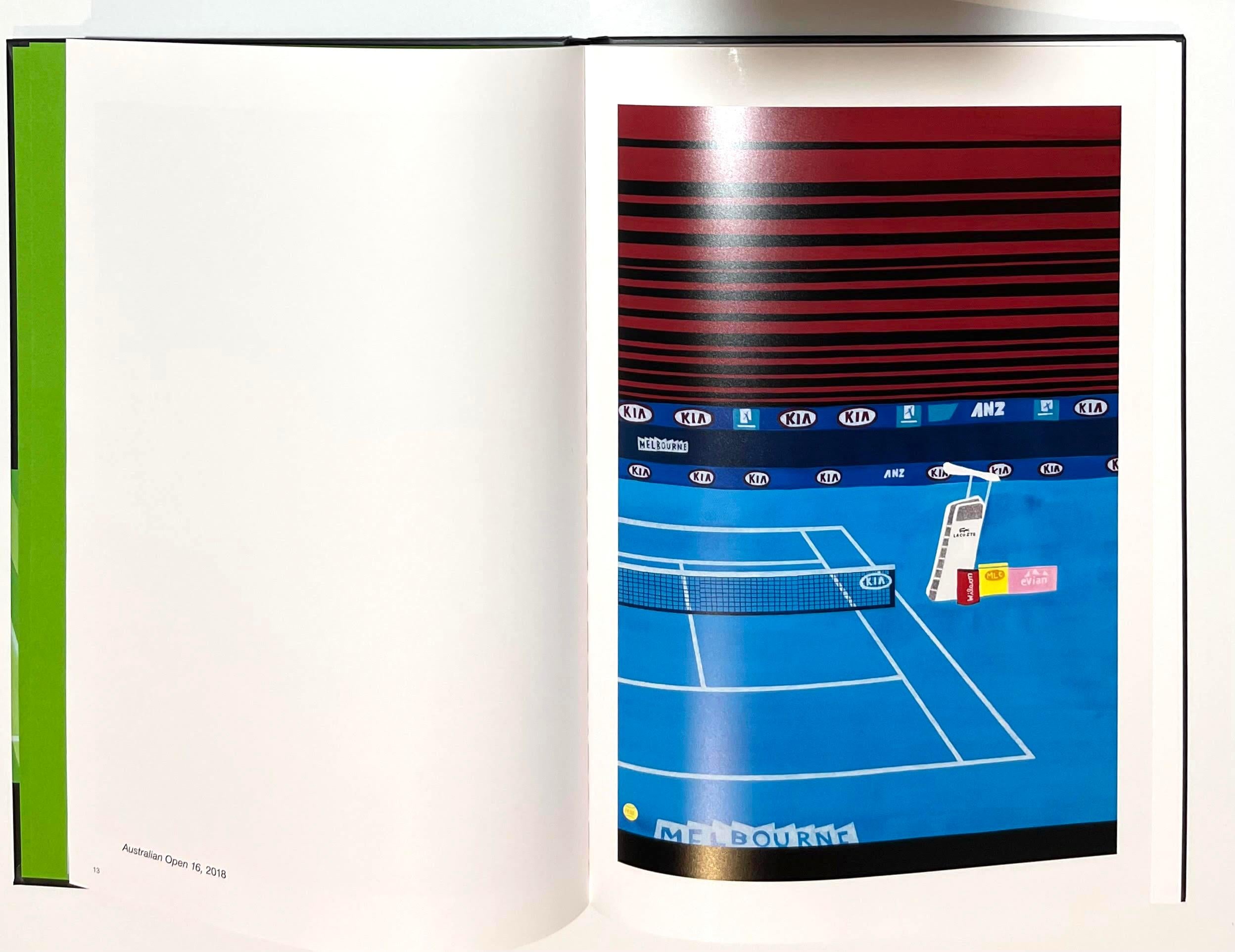 Jonas Wood 24 Tennis Court Drawings monograph (hand signed, inscribed and dated) en venta 3