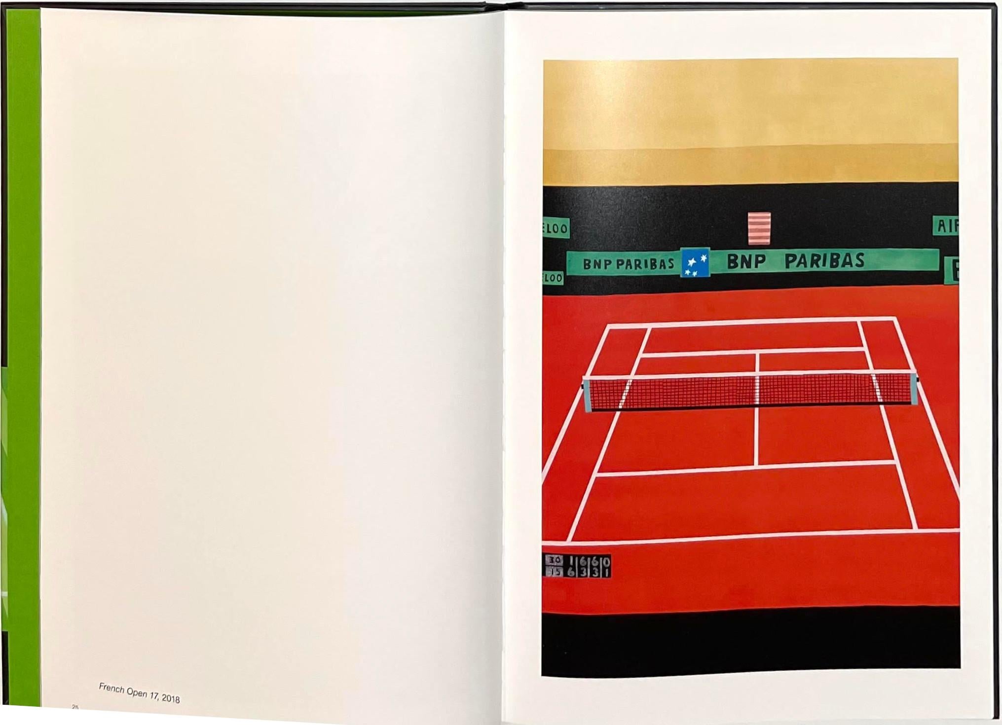 Jonas Wood 24 Tennis Court Drawings monograph (hand signed, inscribed and dated) en venta 5