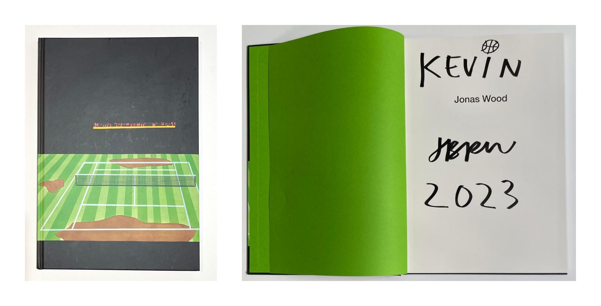 Jonas Wood 24 Tennis Court Drawings monograph (hand signed, inscribed and dated)