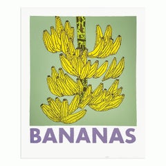 Jonas Wood, Bananas - Signed Print, Contemporary Art, Still Life, Screenprint