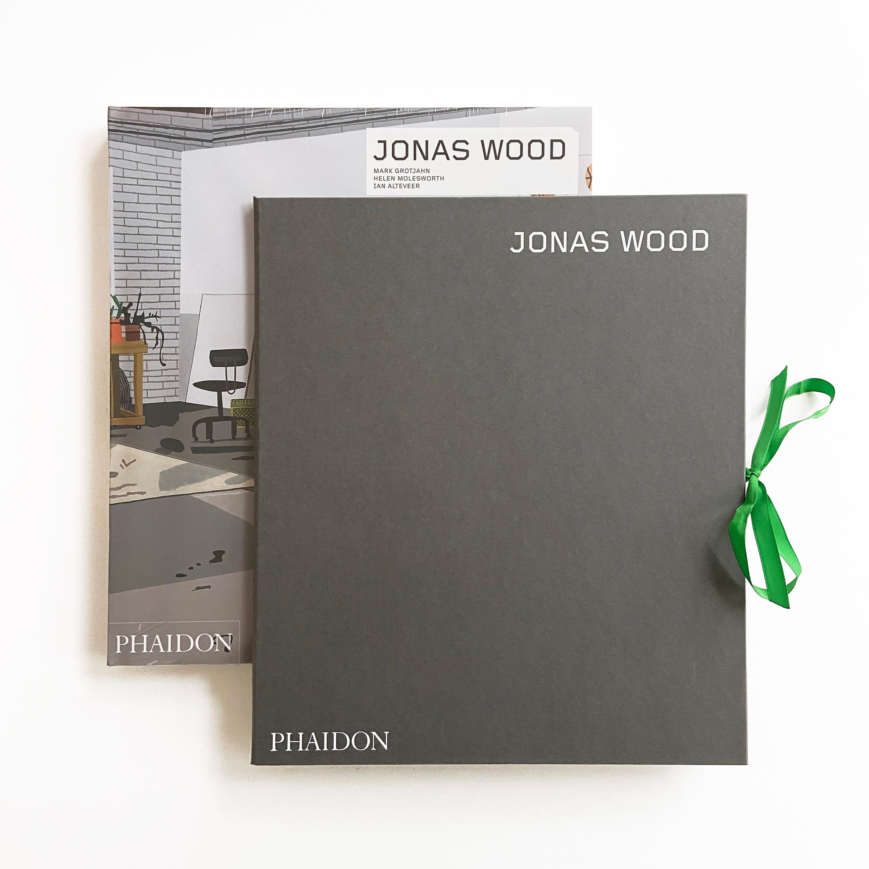 Wood Wood, Bball Studio - Acquaforte con libro e borsa, 2019, Stampa firmata - Print Contemporaneo di Jonas Wood