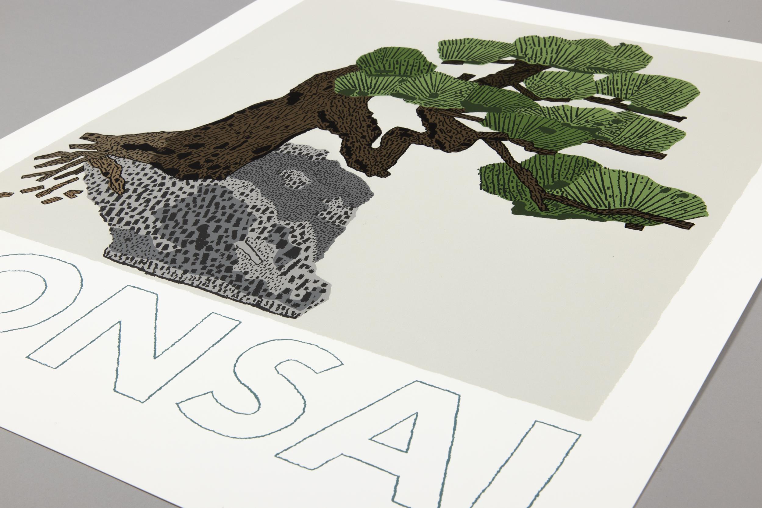 Jonas Wood, Bonsai - Signed Print, Contemporary Art, Still Life For Sale 1