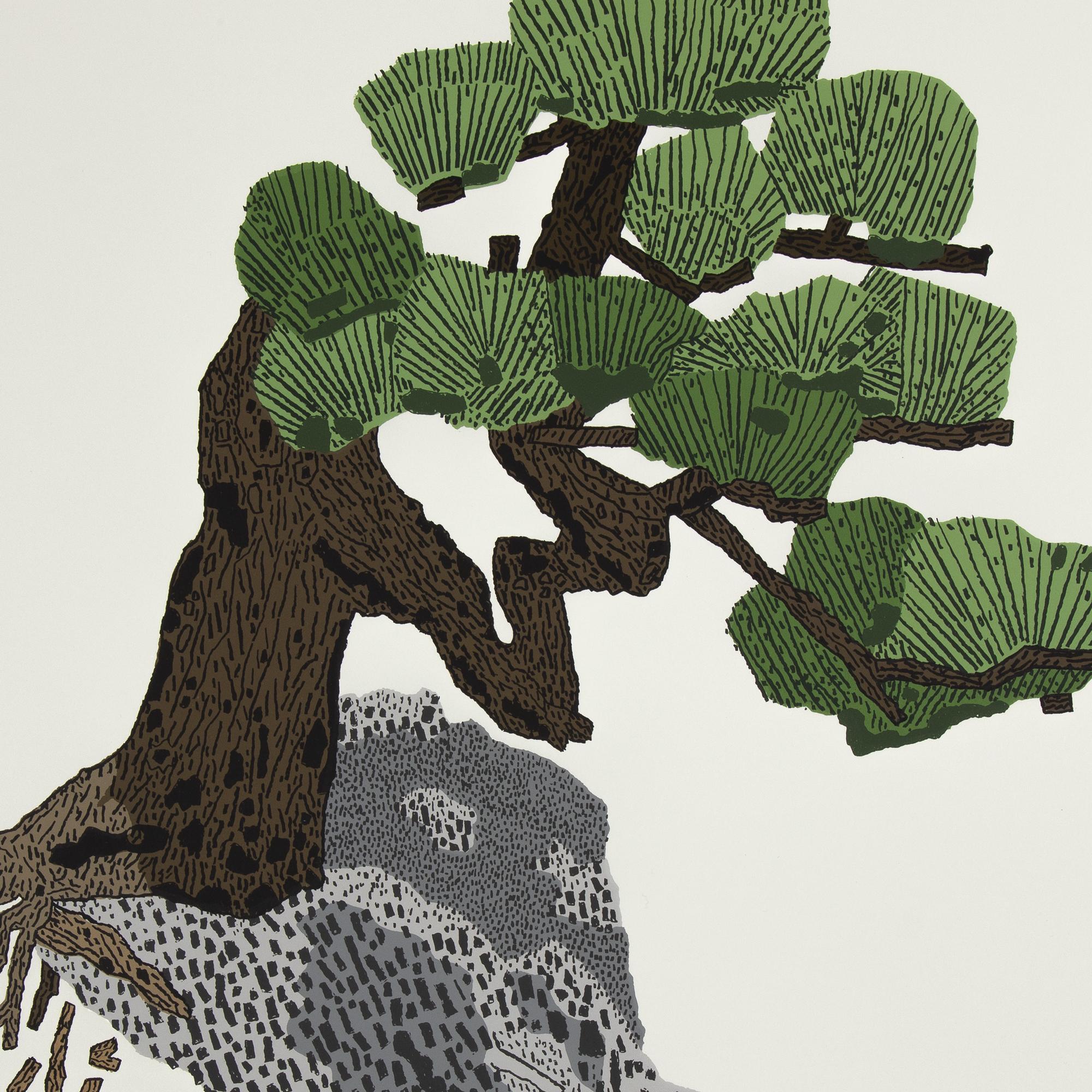 Jonas Wood, Bonsai - Signed Print, Contemporary Art, Still Life For Sale 3