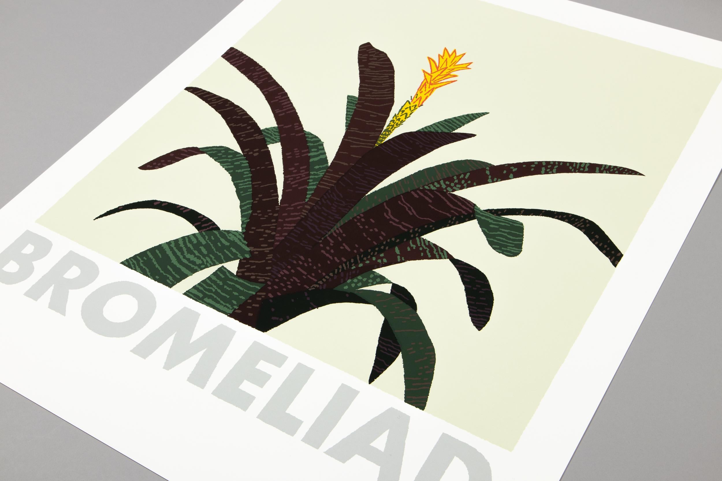 Jonas Wood, Bromelia: Serigrafía, Arte contemporáneo, Naturaleza muerta, Impresión firmada en venta 5