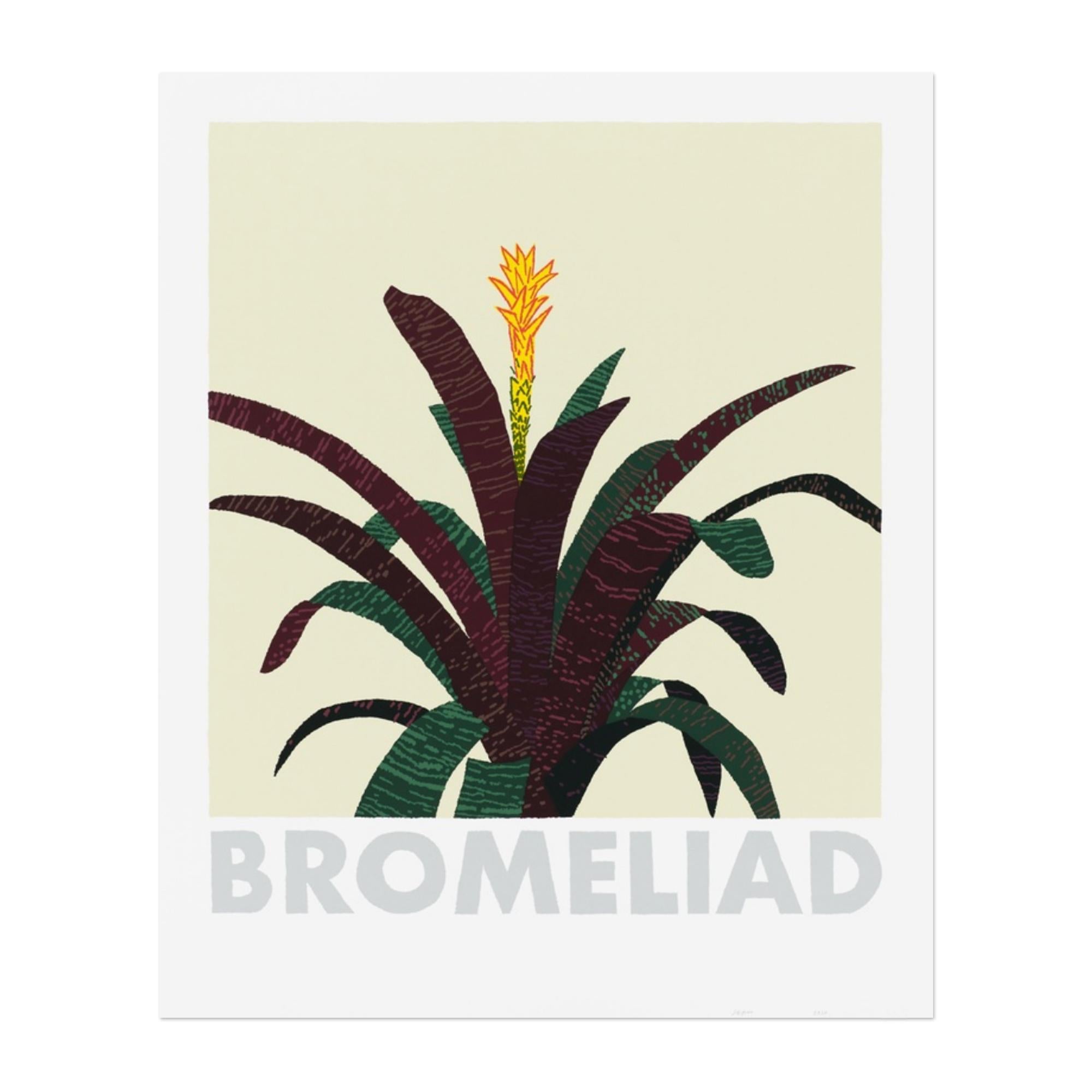Jonas Wood (American, b. 1977)
Bromeliad, 2020
Medium: 13-color screen print on rising museum board
Dimensions: 28 × 23 in (71.1 × 58.4 cm)
Edition of 200: Hand signed and numbered
Condition: Excellent