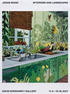 Jonas Wood - Interiors and Landscapes Exhibition Poster