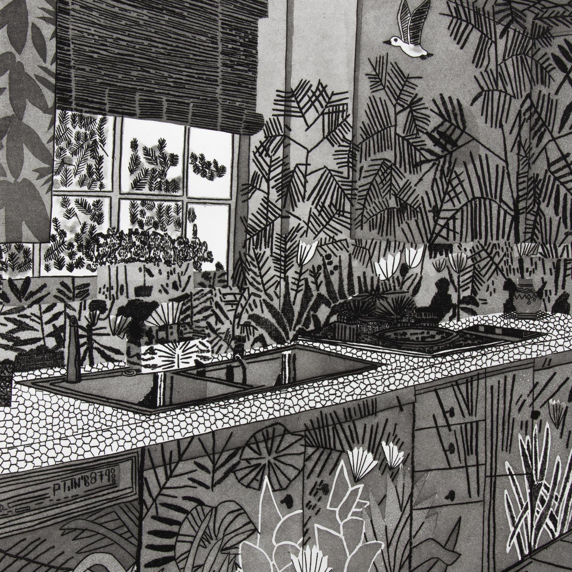 Jonas Wood, Jungle Kitchen: Signed Print, Contemporary Art, Etching, Aquatint 1