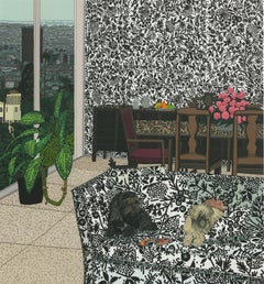 Jonas Wood 'Robot and Bear' 2024