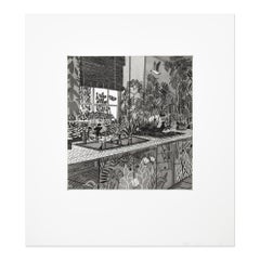 Jonas Wood - Jungle Kitchen, Signed Print, Contemporary Art, Etching, Aquatint