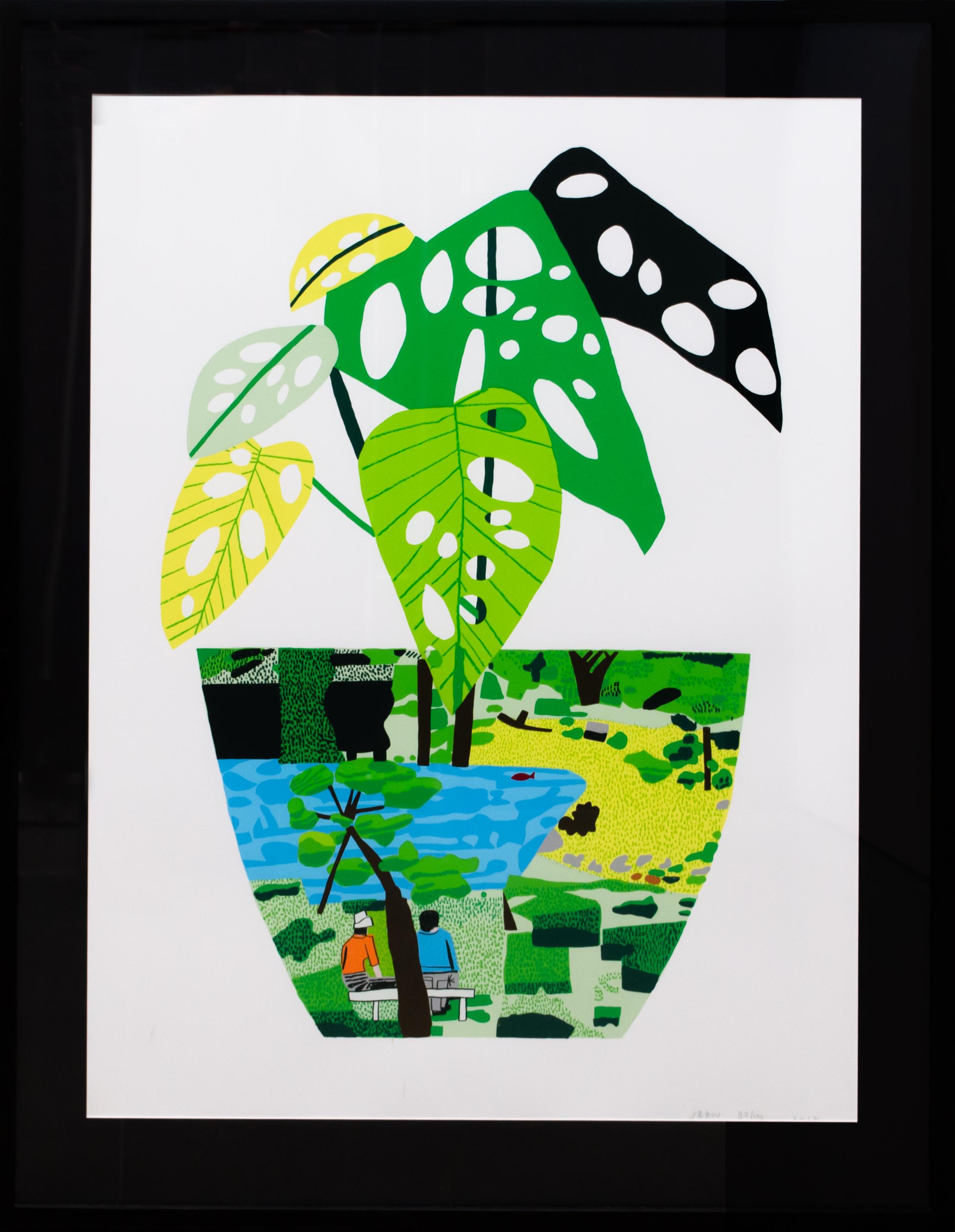 Landscape Pot with Plant - Print by Jonas Wood