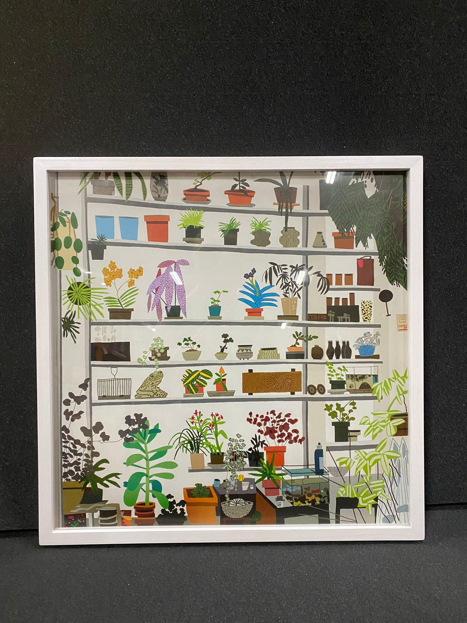 Large Shelf Still Life, 2017, Offset lithograph  - Pop Art Print by Jonas Wood
