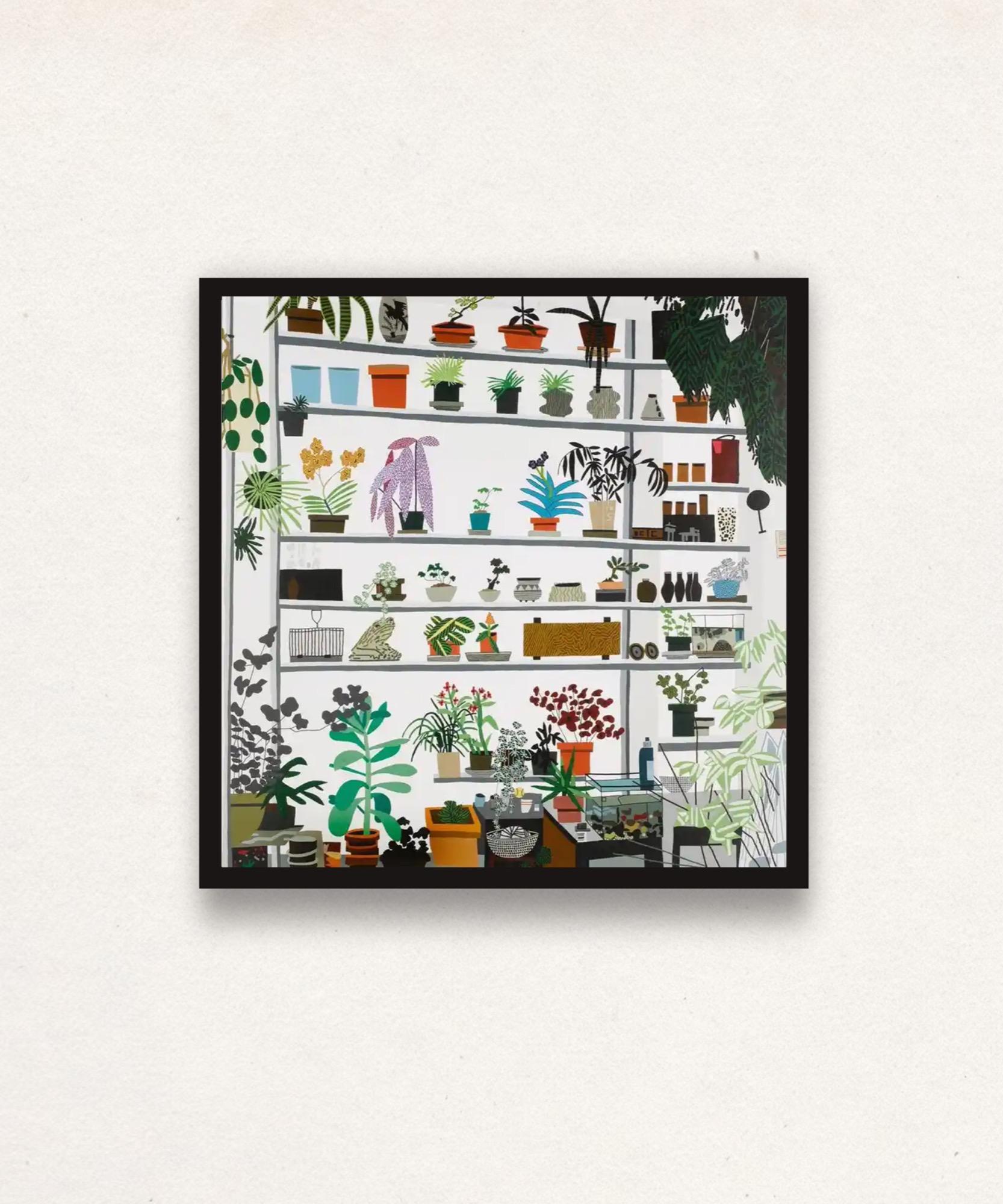 Jonas Wood Still-Life Print – Großes Regal Stillleben (gerahmt)