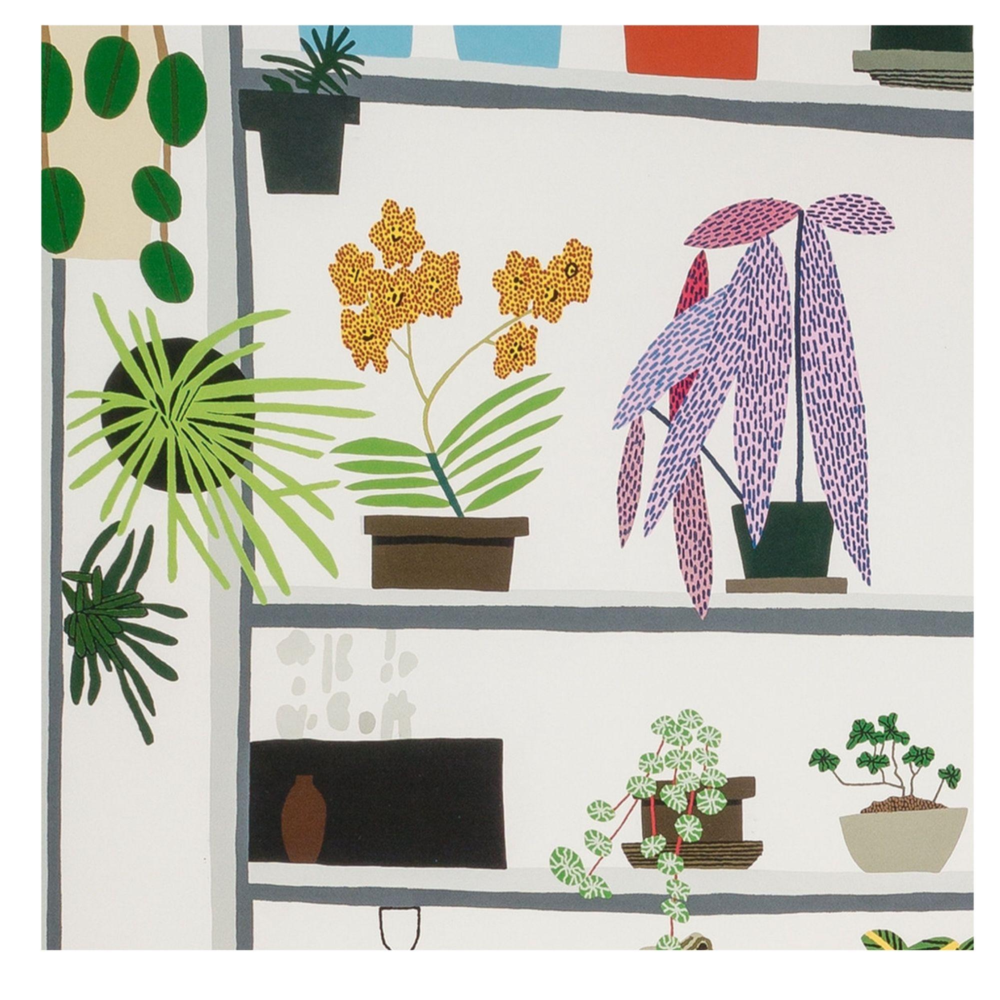 Póster bodegón de estantería grande - Still-Life Print Gris de Jonas Wood