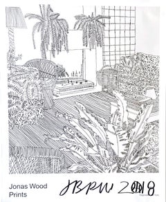 Lt Ed Gagosian Gallery Exhibition Poster (Hand Signed Basketball by Jonas Wood)