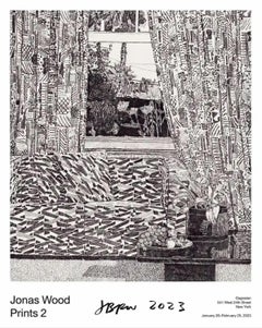 Ltd Ed Gagosian Gallery Exhibition Poster (Hand-signed Print 2 by Jonas Wood)