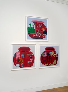 Matisse Pot 1, 2, 3 - three Contemporary Limited Edition screenprints