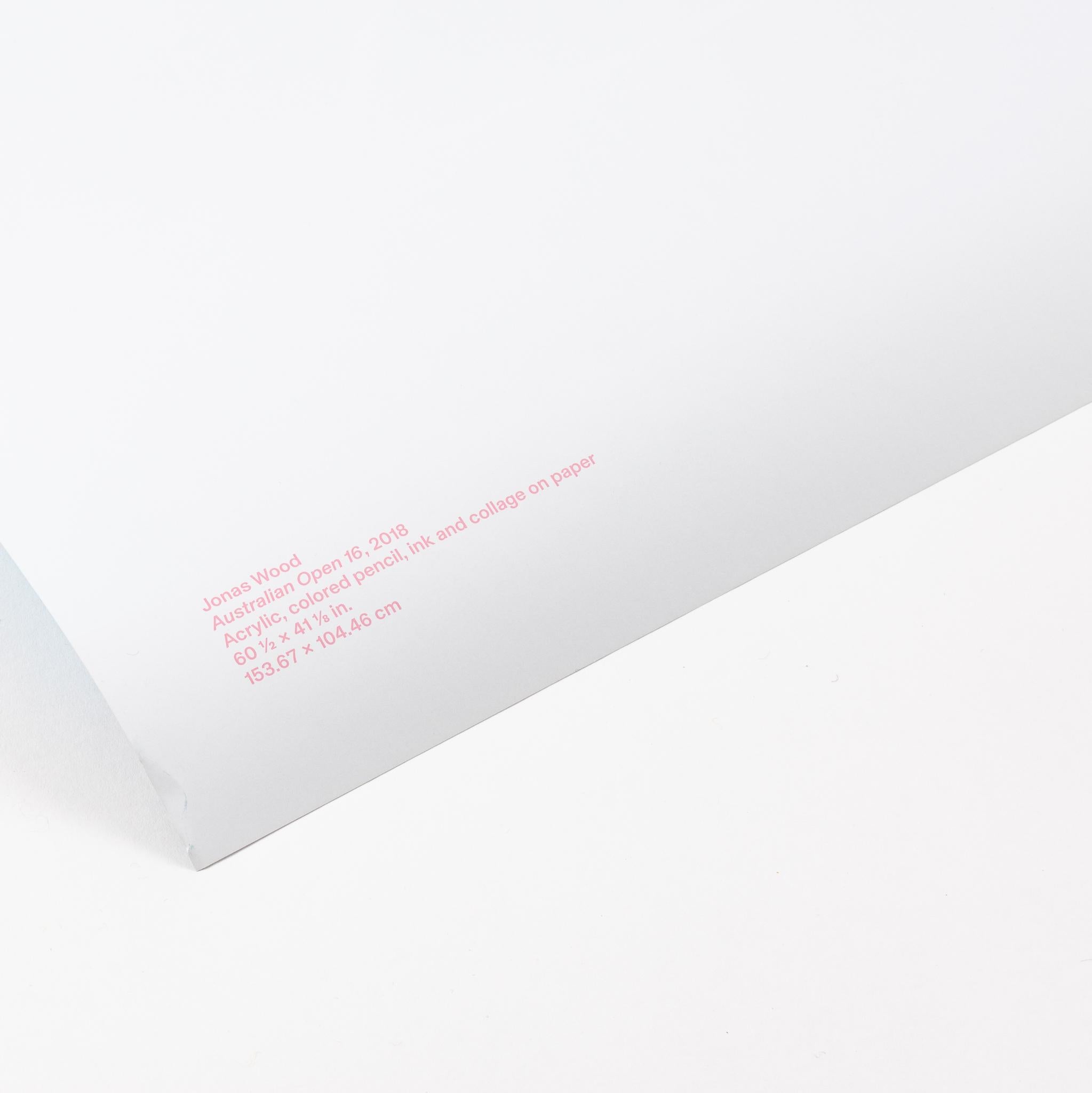 Tennis Court Drawings (Exhibition Poster) - Contemporary Print by Jonas Wood