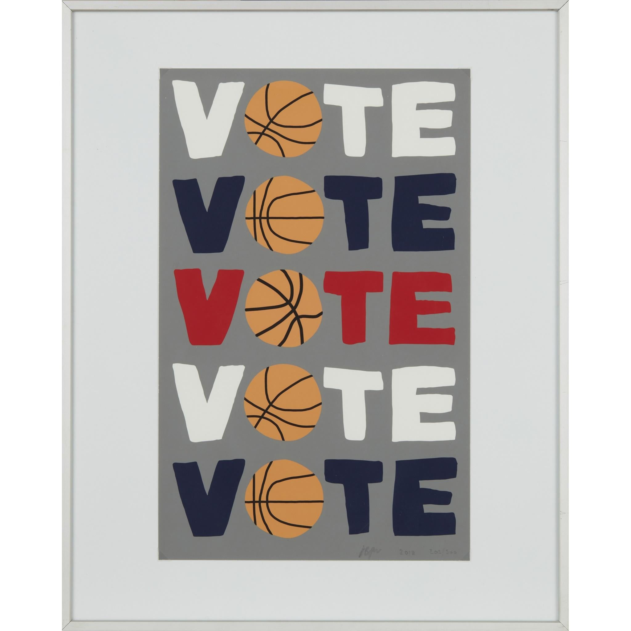 Vote, 2018, Limited Edition, Screenprint by Jonas wood - Print by Jonas Wood