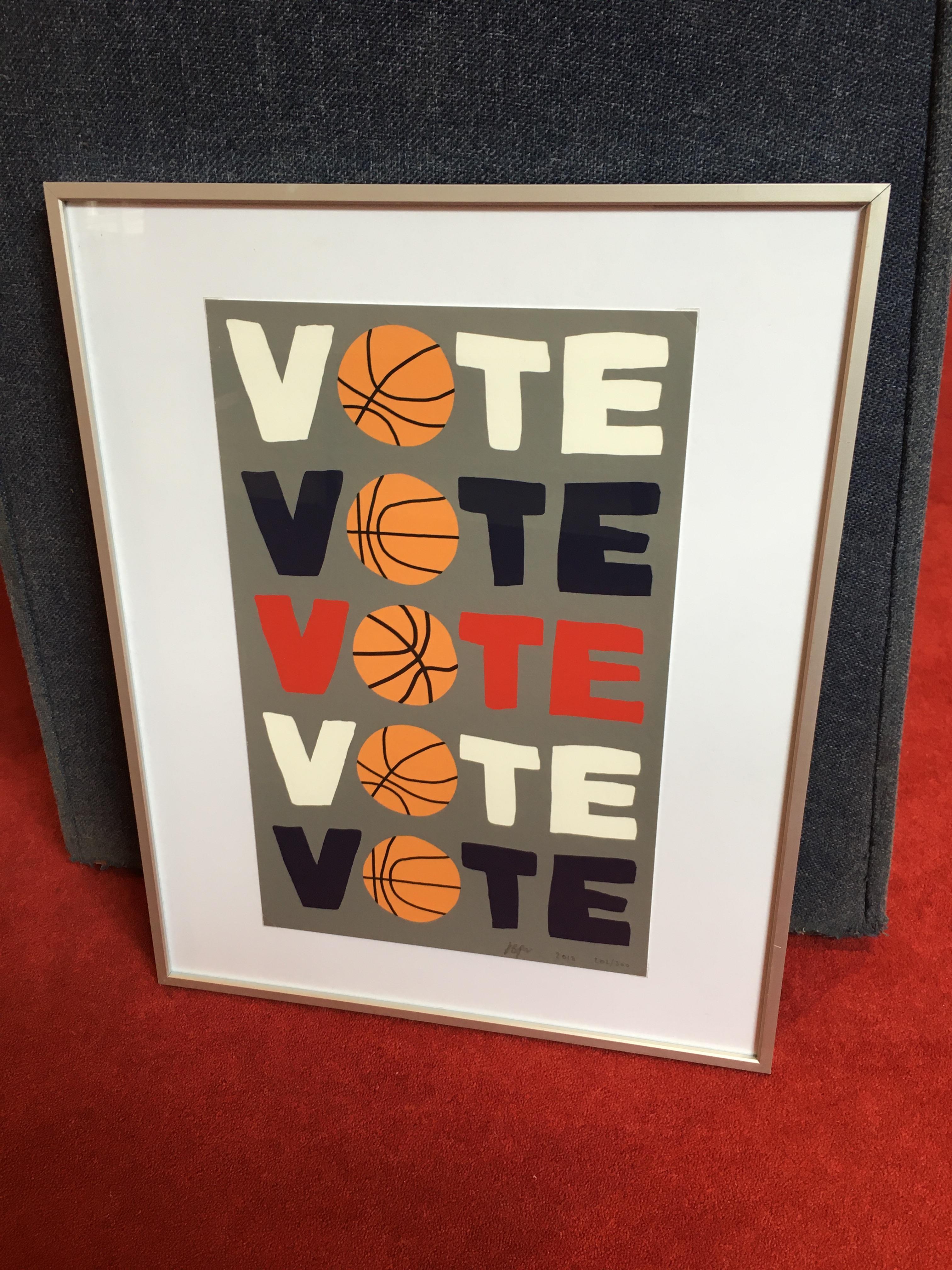 Vote, 2018, Limited Edition, Screenprint by Jonas wood - Pop Art Print by Jonas Wood