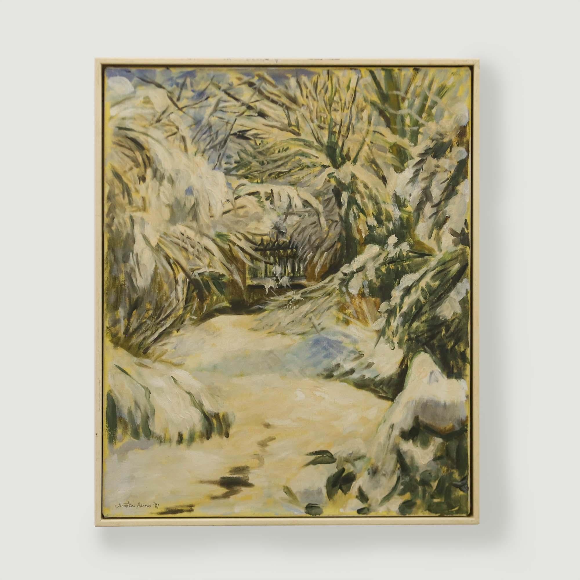 Jonathan Adams (1931-2005) - 1981 - Huile, Peinture de flocon de neige en vente 2