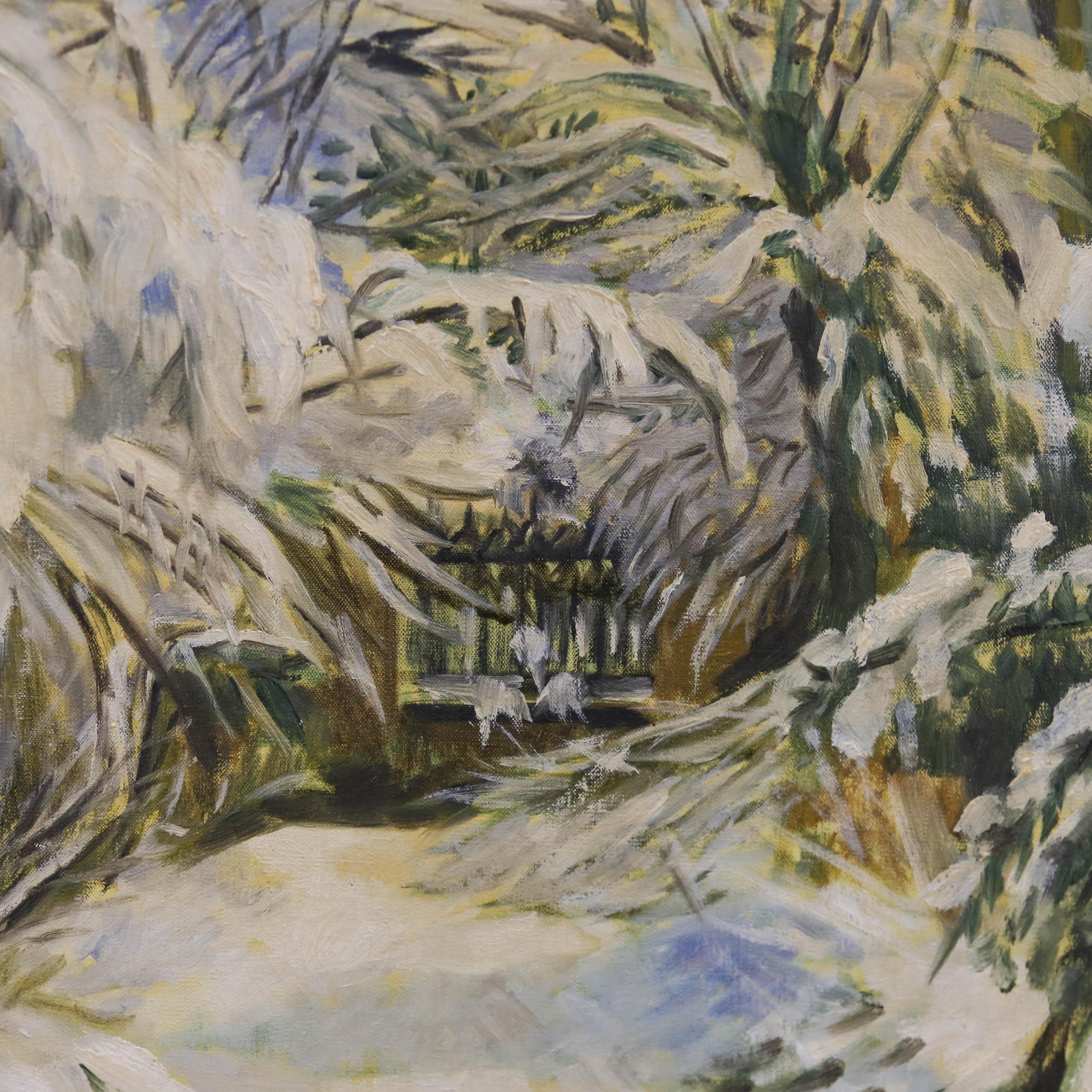 Jonathan Adams (1931-2005) - 1981 - Huile, Peinture de flocon de neige en vente 4