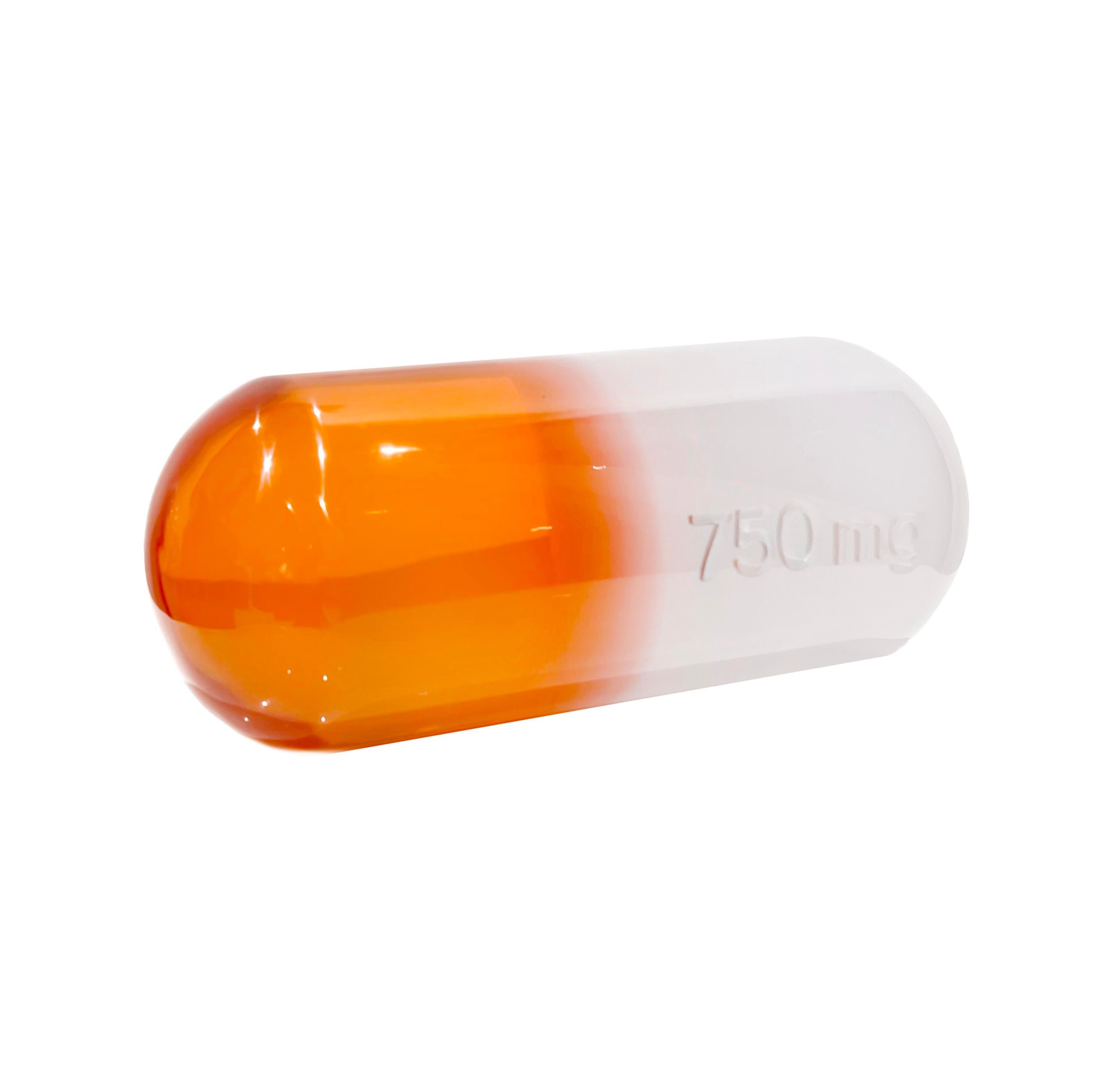 Extra Large Acrylic Pill - Sculpture by Jonathan Adler