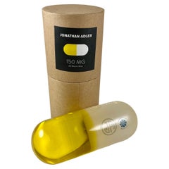 Jonathan Adler Acrylic Pop Art Pill Sculpture, 150 MG Yellow