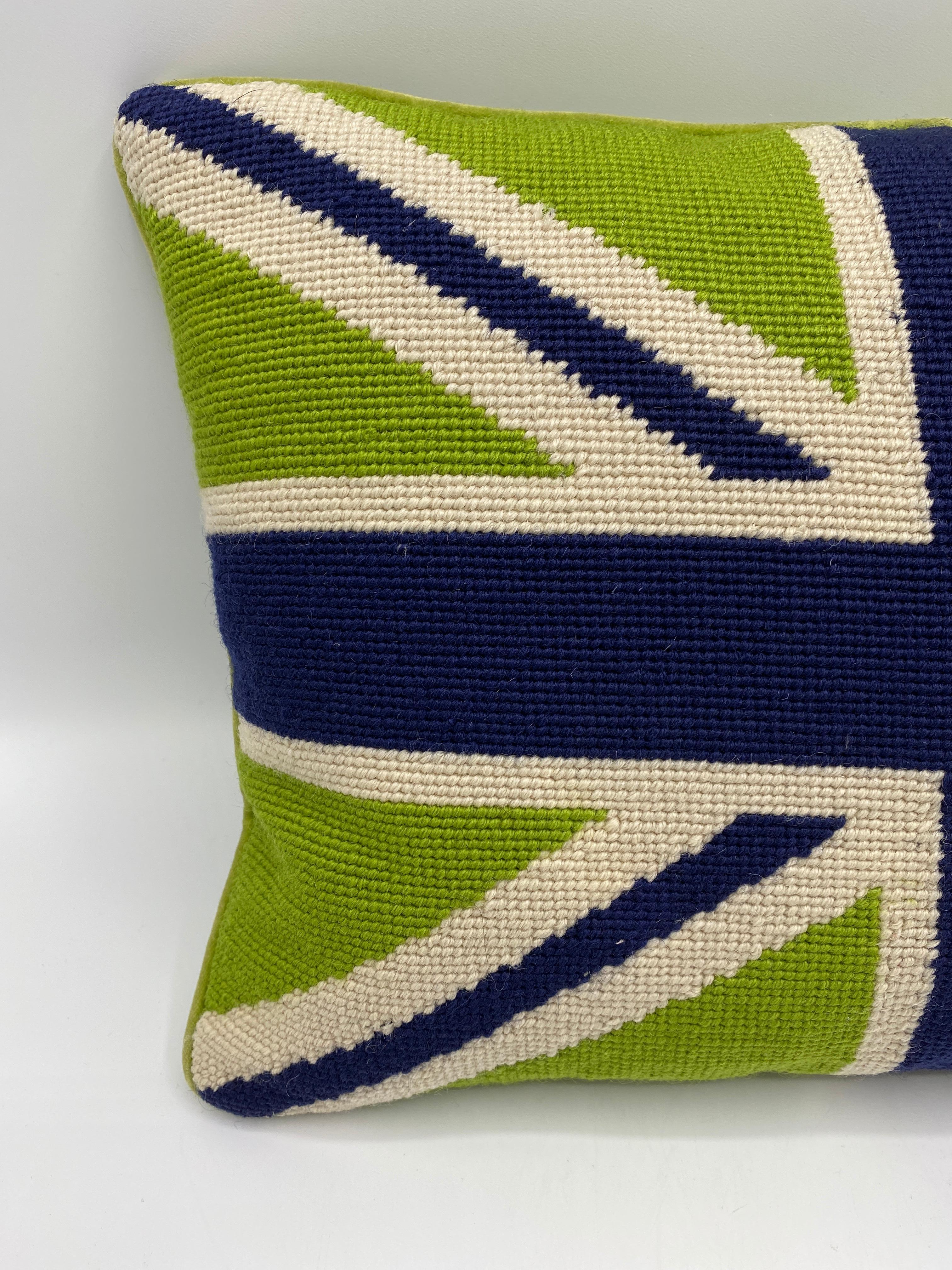 british flag needlepoint pillow