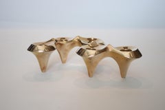 Jonathan Adler Brass Undulating Candelabra