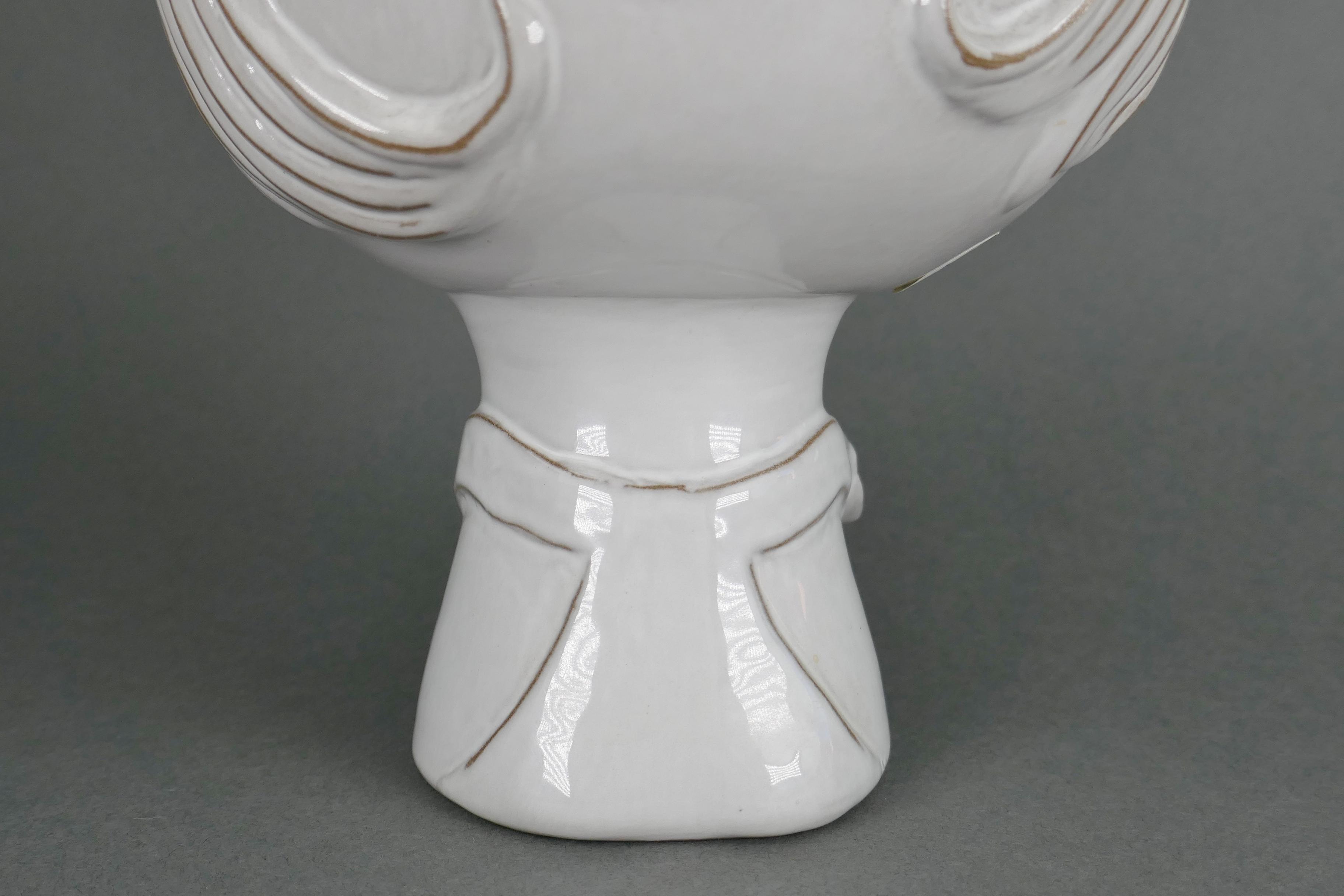 Contemporary Jonathan Adler Ceramic Man Woman Double Sided Flower Pot Vase