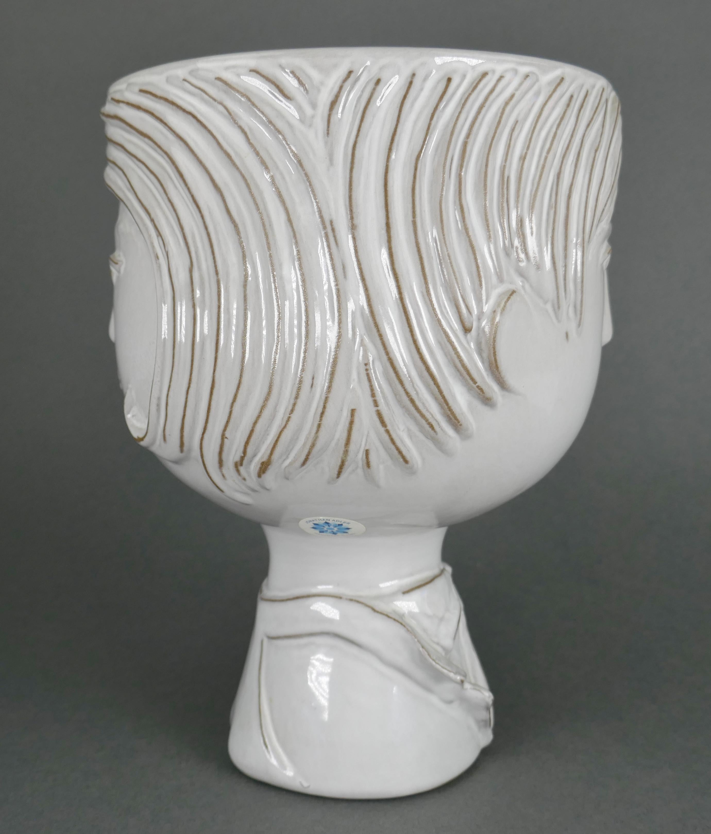 Jonathan Adler Ceramic Man Woman Double Sided Flower Pot Vase 1
