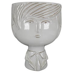 Jonathan Adler Ceramic Man Woman Double Sided Flower Pot Vase