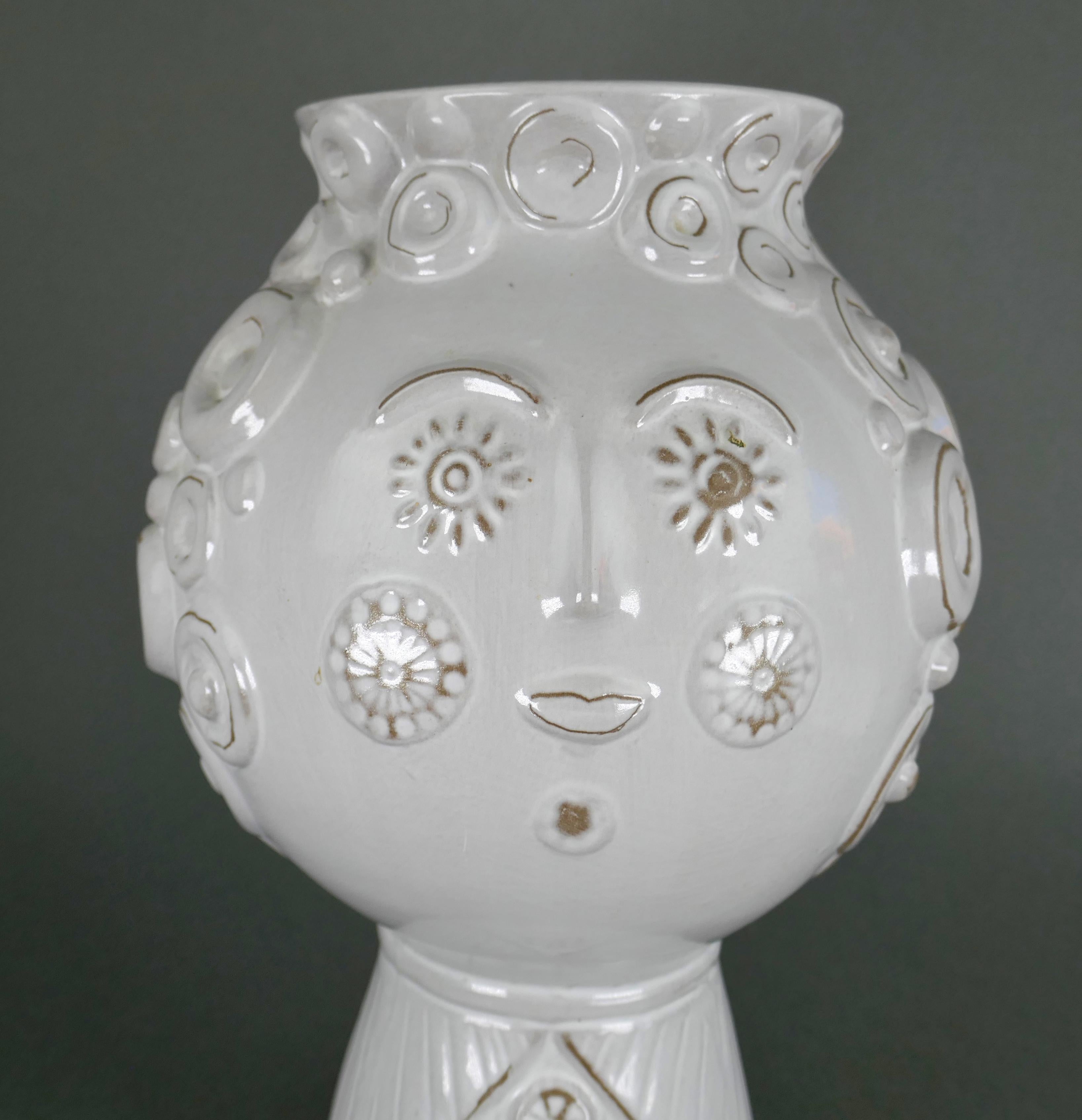 Vaso uomo/donna in ceramica Jonathan Adler della 