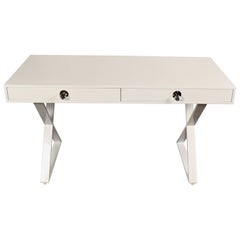 Jonathan Adler Channing Desk in White Lacquer