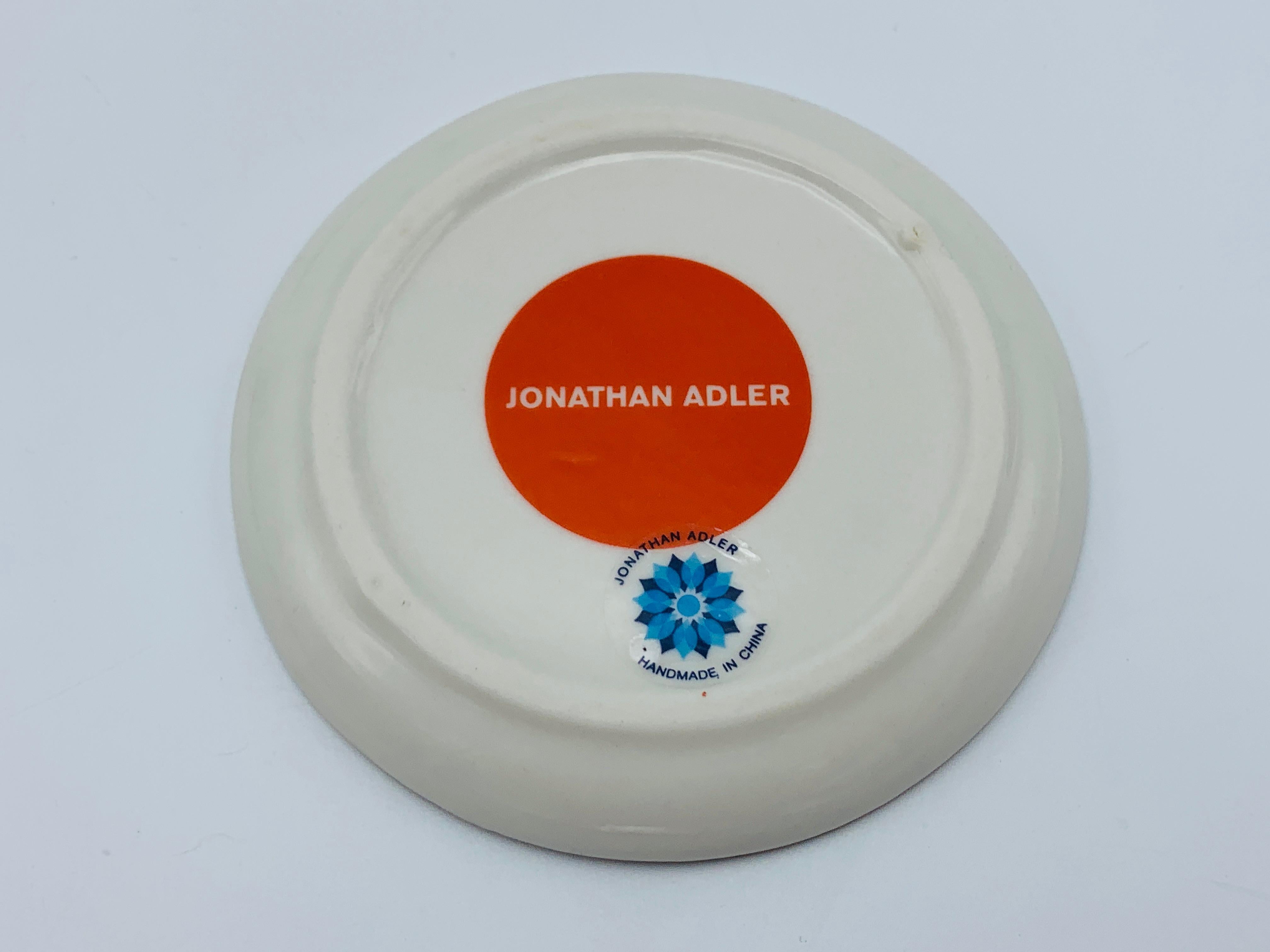 Gold Jonathan Adler 'Icons' Porcelain Coasters, Set of 4 For Sale