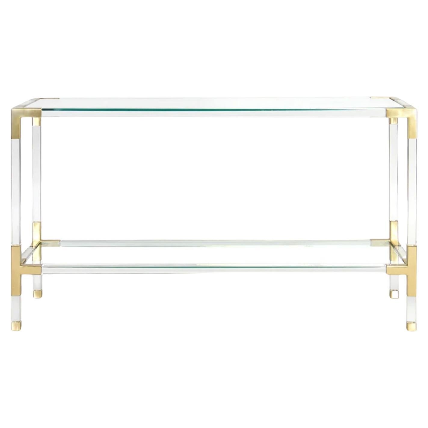 Jonathan Adler Jacques Acrylic Console Table For Sale