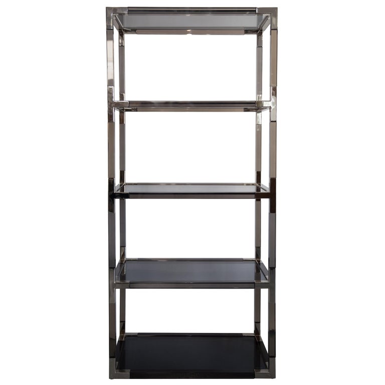 Jonathan Adler "Jacques" Étagère Signed on Lower Rear with Metal Label