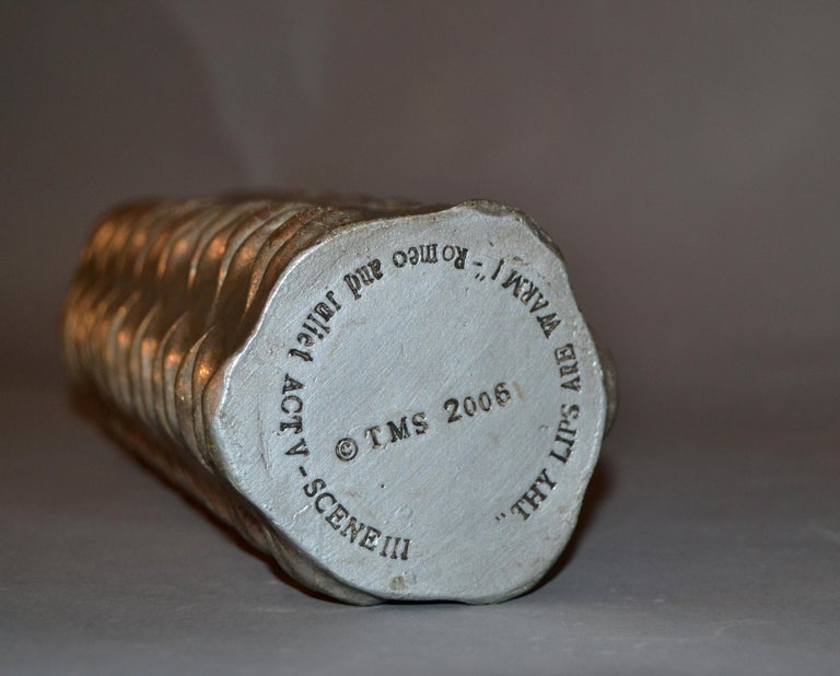 Jonathan Adler Modern Silver Lip Vase Romeo and Juliet, Thy Lips Are