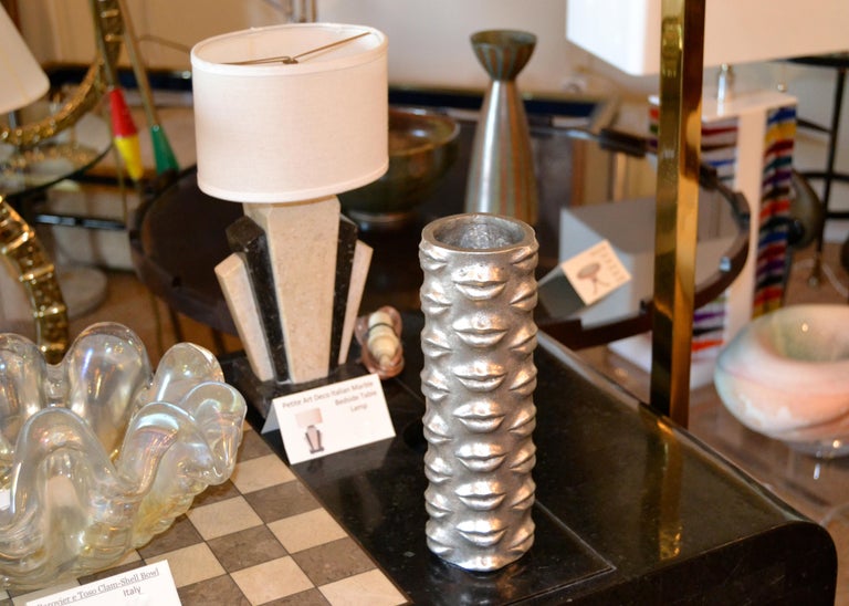 Jonathan Adler Modern Silver Lip Vase Romeo and Juliet, Thy Lips Are