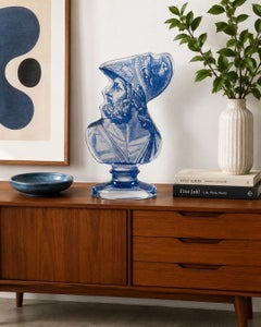 Jonathan Adler Neoclassical 'Grand Tour' Soldier Acrylic Bust Sculpture