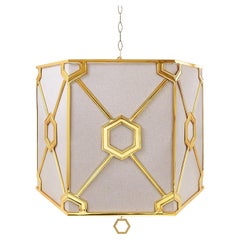 Jonathan Adler Turner Brass Chandelier Pendant Light