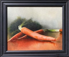 Three Still Life Oil Paintings of Fruit/Vegetables (Sold as a Set)