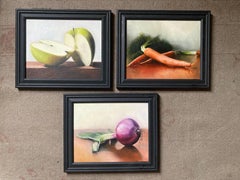 Three Still Life Oil Paintings of Fruit/Vegetables (Sold as a Set)