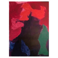 Peinture à l'huile abstraite sur toile encadrée « Pink Bumps » de Jonathan Allmaier, États-Unis