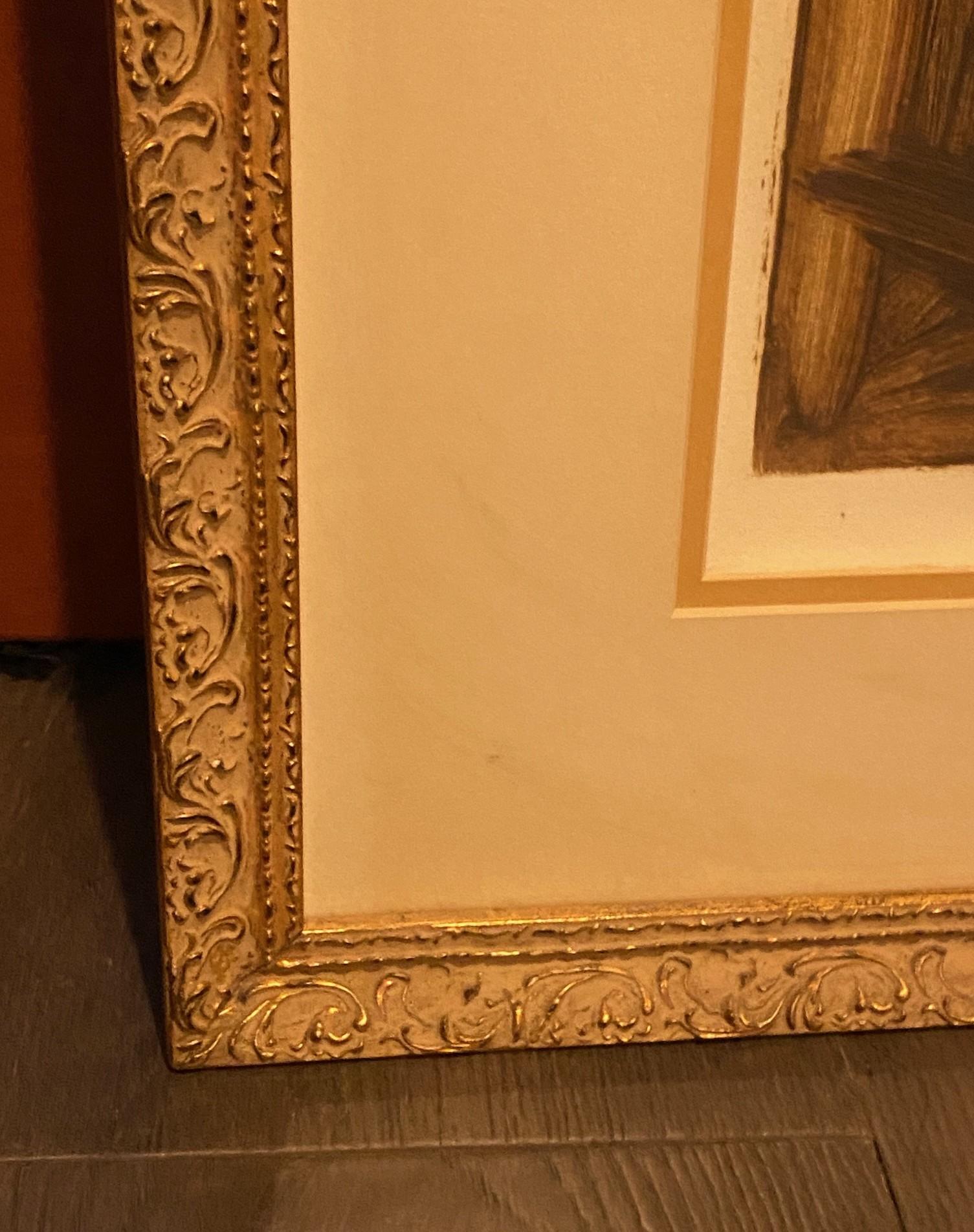 Jonathan Barbieri Signed Large Framed Mexican Surrealist Art Painting Magic Boy For Sale 7