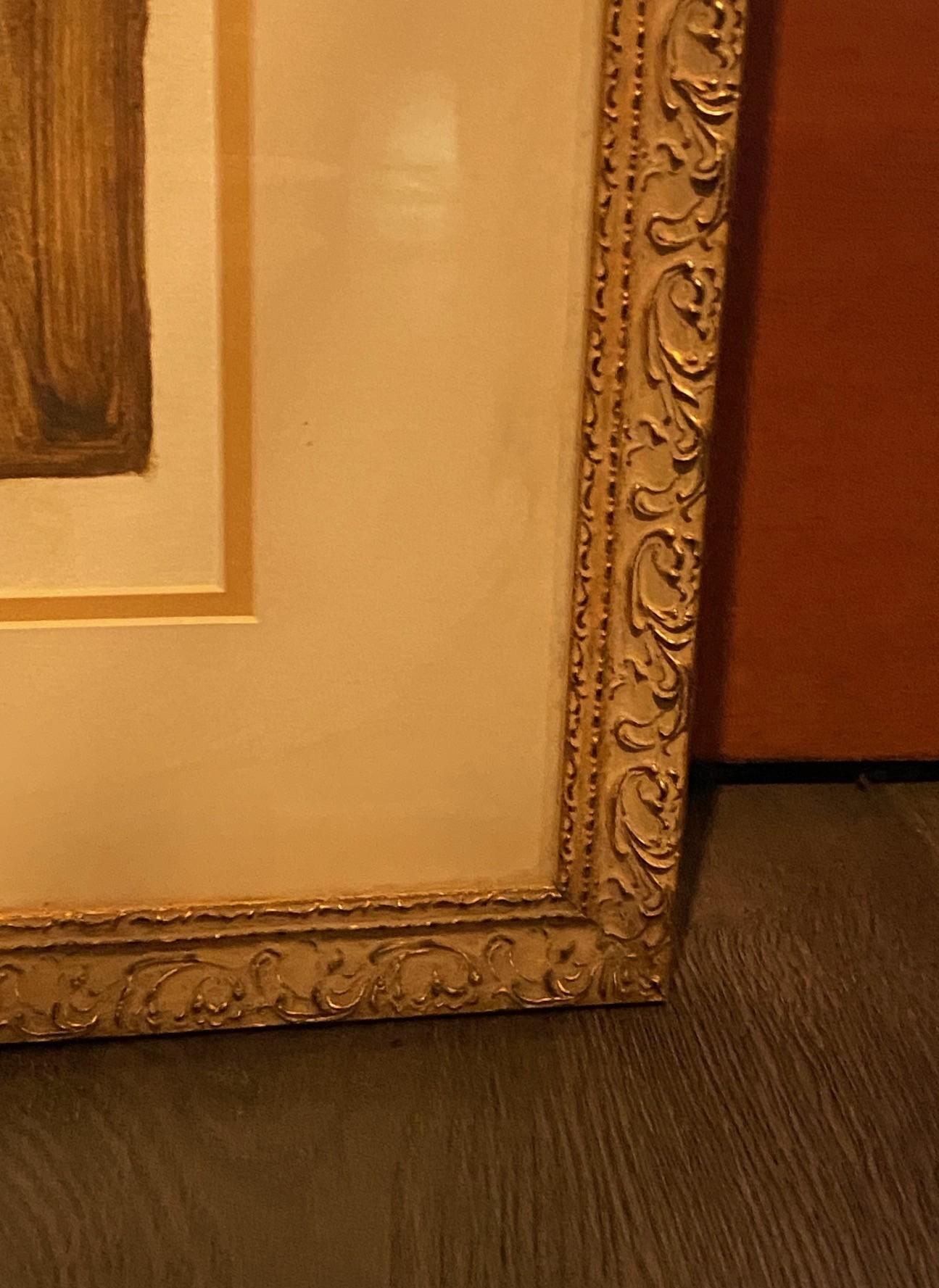 Jonathan Barbieri Signed Large Framed Mexican Surrealist Art Painting Magic Boy For Sale 8