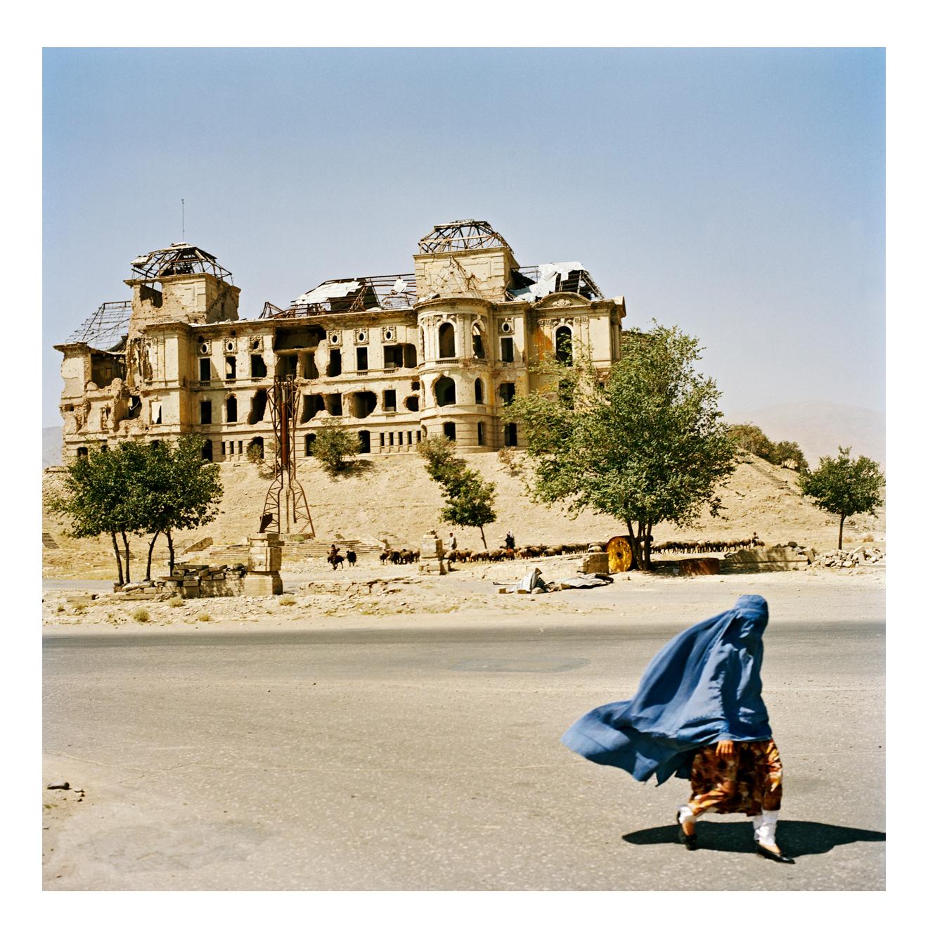 at the Darulaman Palace, Kabul, August 2003