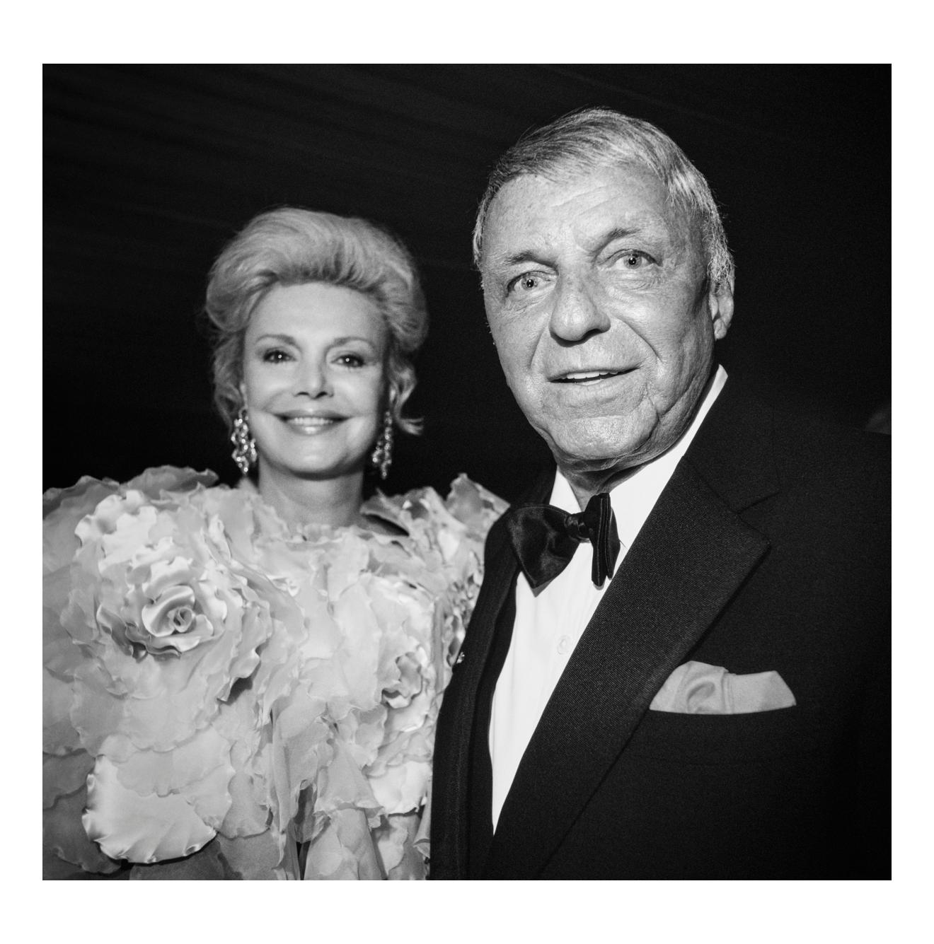 Jonathan Becker Black and White Photograph - Barbara and Frank Sinatra at The Red Cross Ball, Monte Carlo, August 1992