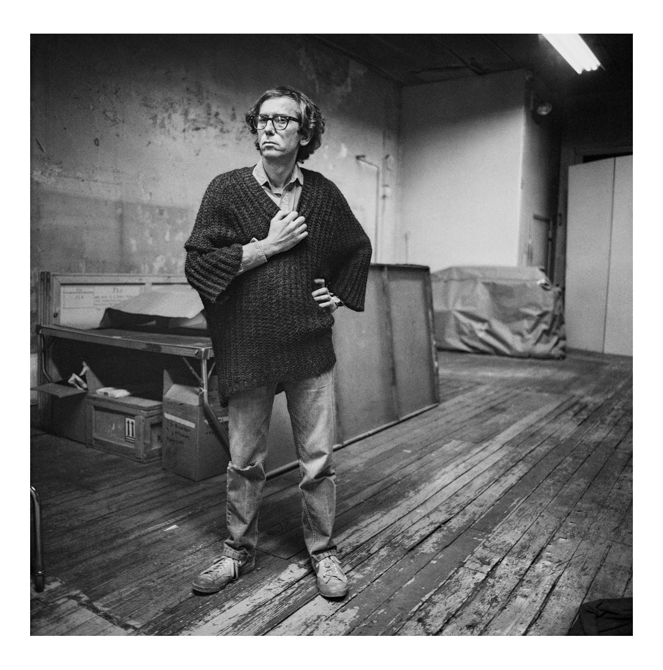 Jonathan Becker Portrait Photograph - Christo in his studio, New York, 4 December 1983
