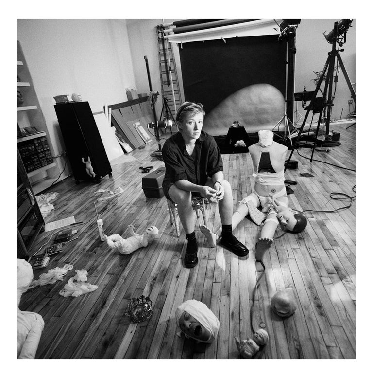 Jonathan Becker Portrait Photograph - Cindy Sherman in her New York Studio, 14 September 1993